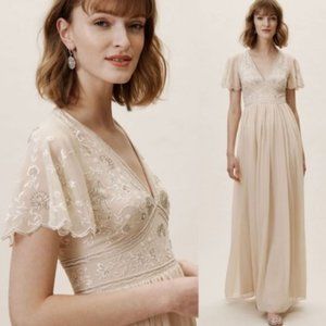BHLDN Fresna Dress in Oyster